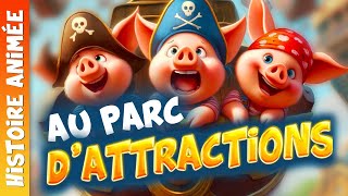 Les 3 petits cochons🐷Histoire pour sendormir conte de fees the 3 little pigs in french Loup [upl. by Abihsat]