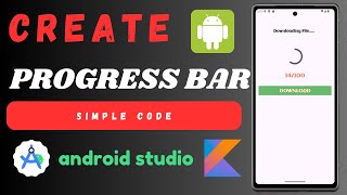 Progress Bar in android Studio kotlin  How to Create progress in android studio kotlin  android [upl. by Aleahc]