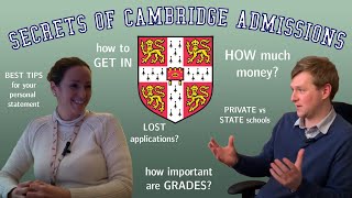 CAMBRIDGE UNIVERSITY ADMISSIONS SECRETS [upl. by Atteuqram803]