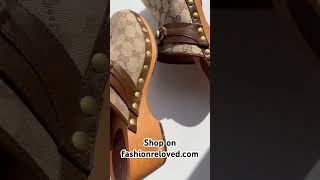 Perfect fall shoes Gucci clogs in size 395 consignment resale gucci guccishoes fallshoes [upl. by Stavro23]