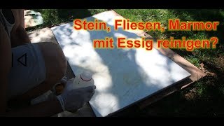 Versuch Marmor mit Essig reinigen [upl. by Epperson]