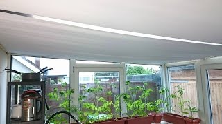 DIY Conservatory Sun Roof Blinds Sloping Roof Covering 6 x 3 Metres [upl. by Anitnerolf]