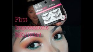 CUTTING ARDELL Magnetic Lashes to fit my eye shape [upl. by Anoit]