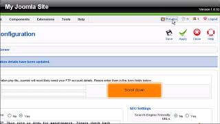 Joomla How to Manage Global Settings [upl. by Anile623]