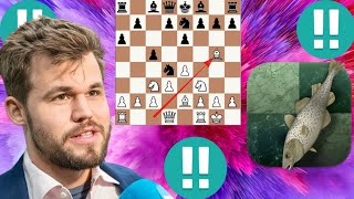 Brilliant Stockfish vs Magnus Carlsen chess game 4 [upl. by Jolee70]