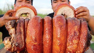 OUTDOOR COOKING  PORK BELLY LECHON MUKBANG  CLASSIC STYLE  MUKBANG PHILIPPINES HD [upl. by Alleda]