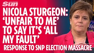 Nicola Sturgeon refuses to take blame for SNP General Election massacre [upl. by Ellehcit]