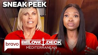 SNEAK PEEK Captain Sandy Intervenes in Crew’s Dispute  Below Deck Mediterranean S8 E12  Bravo [upl. by Tiler549]