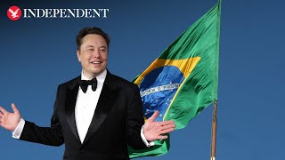 Elon Musk defies X ban in Brazil by beaming app from space [upl. by Reeba]