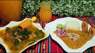 ♨️ALMUERZO 🇪🇨COMPLETO SOPA DE ESPINACA CON CARNE SANGO DE ATÚN Y JUGO DE MANDARINA🍊 [upl. by Ulphiah802]