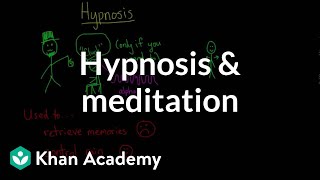 Hypnosis and meditation  Processing the Environment  MCAT  Khan Academy [upl. by Akemat689]