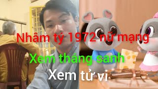 xem tháng sanh tuổi nhâm tý 1972 nữ mạng hieutubi3546xemtuvi tuvihangngay [upl. by Koslo]