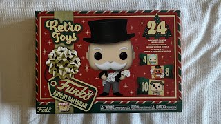 Funko Pocket Pop Retro Toys Advent Calendar Unboxing [upl. by Noelle]