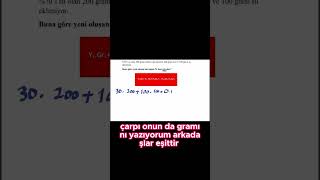 En Basit Çözüm YoluKarışım Problemleri tytmatematik2025 karışımproblemleri alesmatematik [upl. by Ailel]