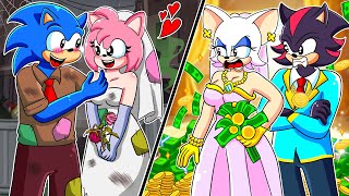 Poor Wedding amp Rich Wedding But Not Happy  Sonic The Hedgehog 3 Animation [upl. by Notyard]