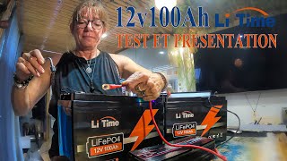 143  Présentation et test batteries lithium 12v 100Ah Litime litime 12v100Ah batterielithium [upl. by Jamima]