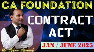 contract Act 1872  Ch  5  lecture 2  FREE CONCENT  CA Foundation janJune 2025  Business Law [upl. by Laws]