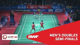 MD  GIDEONSUKAMULJO INA 1 vs ALFIANARDIANTO INA  BWF 2018 [upl. by Brenner]