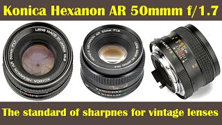 Konica Hexanon AR 50mm f17 for the Autoreflex T3 SLR 19731979 [upl. by Okihcas]