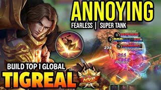 TIGREAL BEST BUILD 2023  TOP GLOBAL TIGREAL GAMEPLAY  MOBILE LEGENDS✓ [upl. by Nsaj]