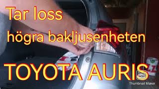 How to remove RIGHT REAR light assembly Toyota Auris taillightassembly removal toyota [upl. by Yarehs]