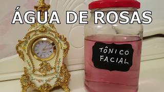 Como fazer água de rosas  tônico facial vegan [upl. by Elleiram21]