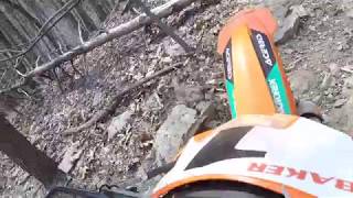 KTM 300 XCW TPI  Brushy Mountain Trail 9C amp to the parking lot Part 5 [upl. by Leahci236]