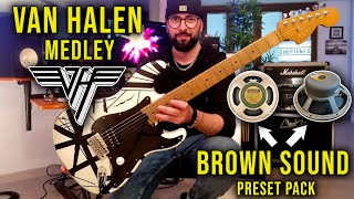 Sound like EVH Brown Sound Amp Pack Van Halen Medley [upl. by Mclaughlin]