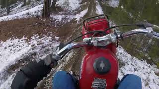 3 wheeling in the snow with crash full ride [upl. by Bink]