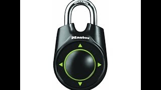 Master Lock 1500ID Speed Dial How to Reset Combination [upl. by Ansilme316]