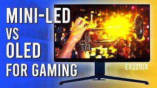 4K MiniLED LCD vs 4K OLED What Should You Buy  BenQ Mobiuz EX321UX Review [upl. by Agnella898]