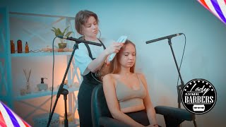 ASMR Head Massage by Barber Lady Dana to Jess [upl. by Layton998]