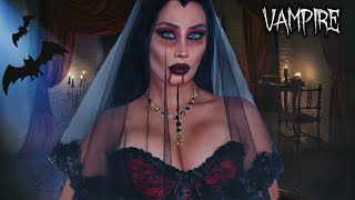 Vampire flirts with you●very closeup● Tingly ASMR [upl. by Eimarrej641]