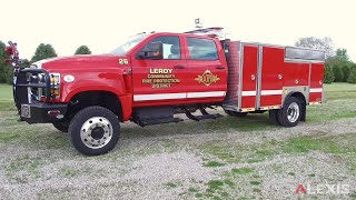 LEROY COMMUNITY FIRE PROTECTION DISTRICT  ALEXIS UTILITY BRUSH TRUCK S789  LEROY ILLINOIS [upl. by Lecroy]