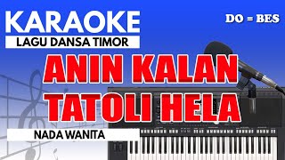 Karaoke  Anin Kalan Tatoli Hela  Nada Wanita [upl. by Aihsercal]