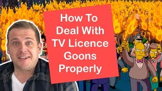 How To Deal With TV Licence Inspectors Goons [upl. by Stanwinn]