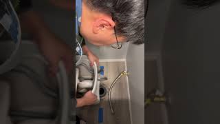 Installing smart bidet toilet  part 2 plumbing install new toilet [upl. by Ho]