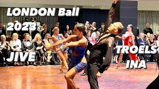 London Ball 2023  Troels Bager  Ina Jeliazkova  Jive  WDC Professional Latin [upl. by Anrak421]