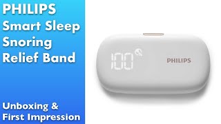 Philips Smart Sleep Snoring Relief Band  Unboxing [upl. by Aknayirp]