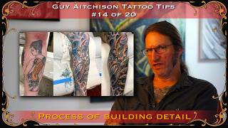 How to Build Up Detail in a Tattoo  Guy Aitchison Tattoo Tips 1420 [upl. by Ocsic104]