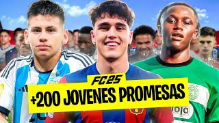 LAS 200 MEJORES PROMESAS DE FC 25 MODO CARRERA [upl. by Natika]