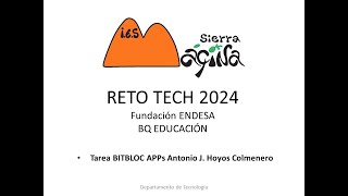 TAREA BITBLOQ APPs ANTONIO HOYOS COLMENERO IES SIERRA MÁGINA [upl. by Leoj]