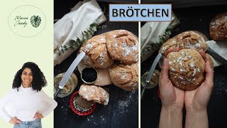 Brötchen backen  Super einfaches ÜbernachtRezept aus Dinkel amp Weizen  No Kread [upl. by Llerehc]