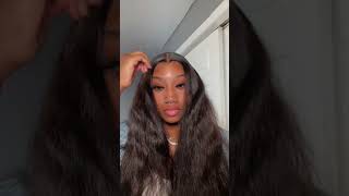 Super Easy Body Wave Wig Install❤️beluckhair foryou hairstyle wigstyling wigstylist wig body [upl. by Reseta]