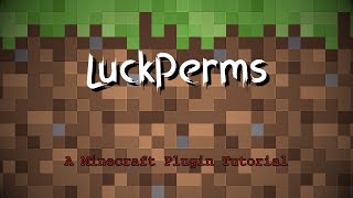 LuckPerms Tutorial How to add Prefixes and Permissions [upl. by Nnawaj]