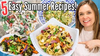 5 of the BEST Pasta Salads amp Side Dishes  EASY amp TASTY Summer Recipes  Julia Pacheco [upl. by Ayanaj]