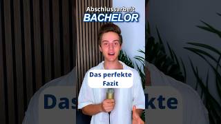 Das Fazit der Bachelorthesis bachelorarbeit studium student [upl. by Jesh769]