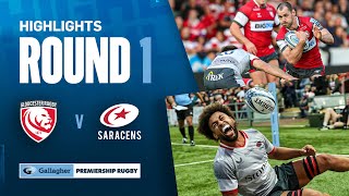 Gloucester v Saracens  HIGHLIGHTS  OnyeamaChristie Shines  Gallagher Premiership 202425 [upl. by Glavin]