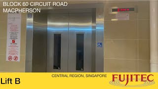 HDB Block 60 MacPherson  Fujitec Elevator Lift B [upl. by Terle]