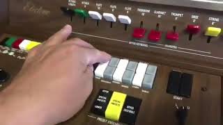 Technical test of vintage organ Yamaha Electone B55N model [upl. by Metcalf]